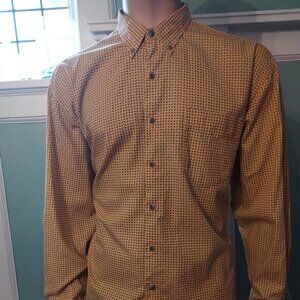 GAP Cotton Orange & Black Long Sleeves Shirt Size L